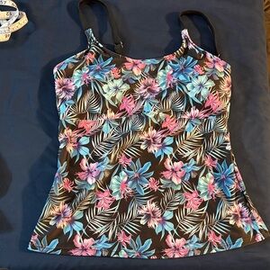Tropical Floral Tankini with shorts